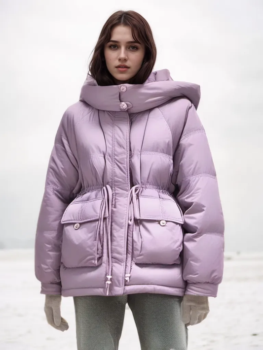 Drawstring Down Puffer Jacket